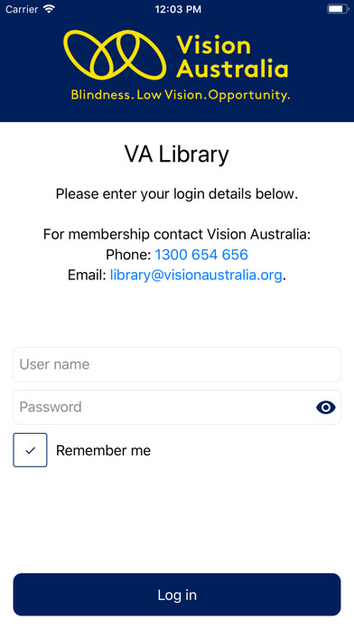 Emulate iPhone app Vision Australia, VA Connect using MyAndroid Emulate iPhone app Vision Australia, VA Connect using MyAndroid