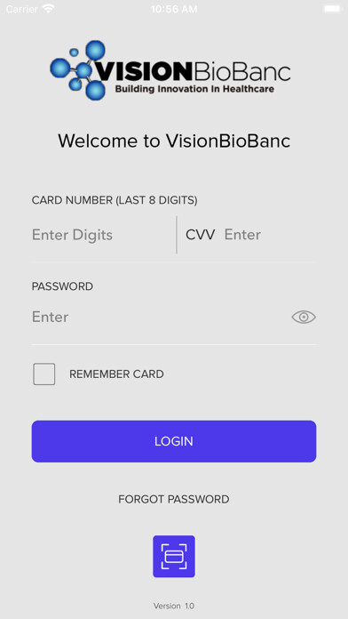 Emulate iPhone app VisionBioBanc Wallet using MyAndroid Emulate iPhone app VisionBioBanc Wallet using MyAndroid
