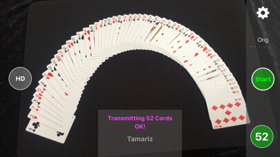 Emulate iPhone app Vision - card spread analyzer using MyAndroid