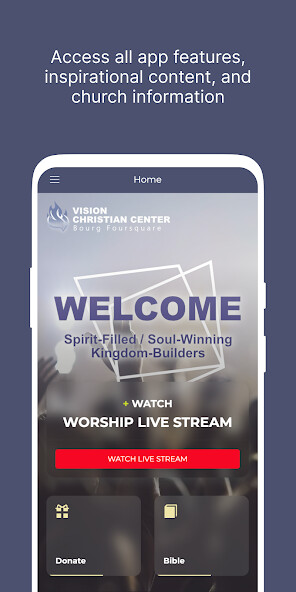 Emulate iPhone app Vision Christian Center using MyAndroid Emulate iPhone app Vision Christian Center using MyAndroid