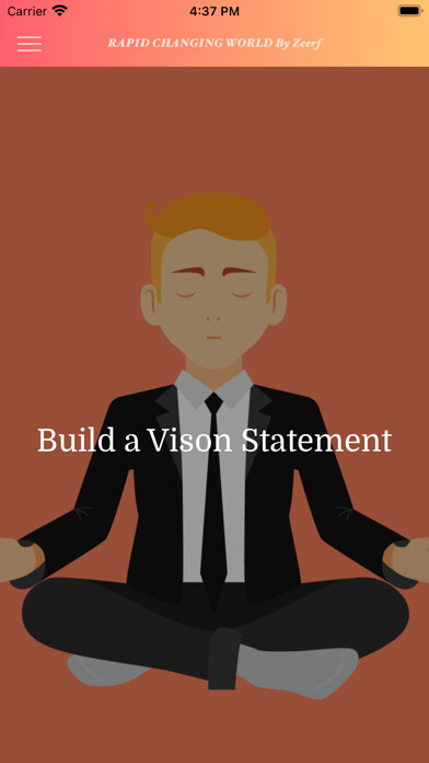 Emulate iPhone app VISION: WRITE A STATEMENT using MyAndroid