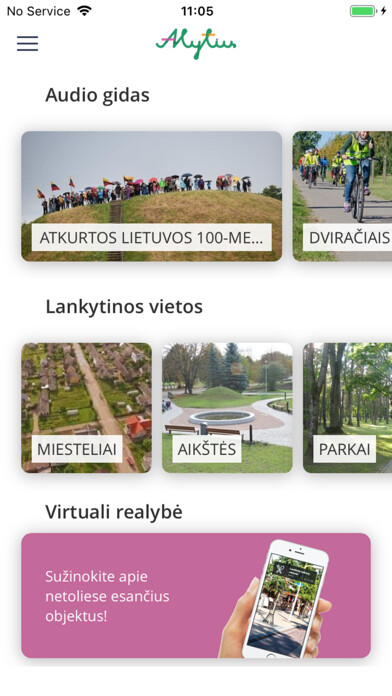 Emulate iPhone app Visit Alytus using MyAndroid