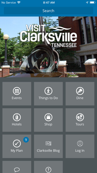Emulate iPhone app Visit Clarksville TN using MyAndroid Emulate iPhone app Visit Clarksville TN using MyAndroid