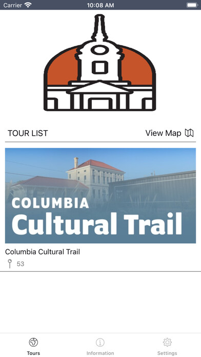 Emulate iPhone app Visit Columbia TN using MyAndroid