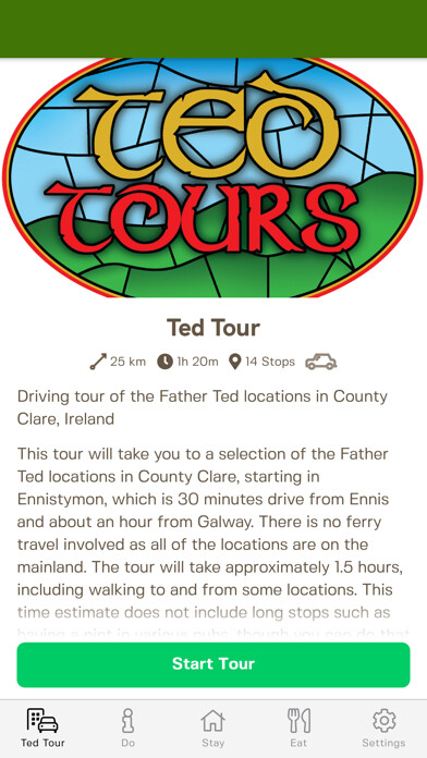 Emulate iPhone app Visit Craggy Island using MyAndroid