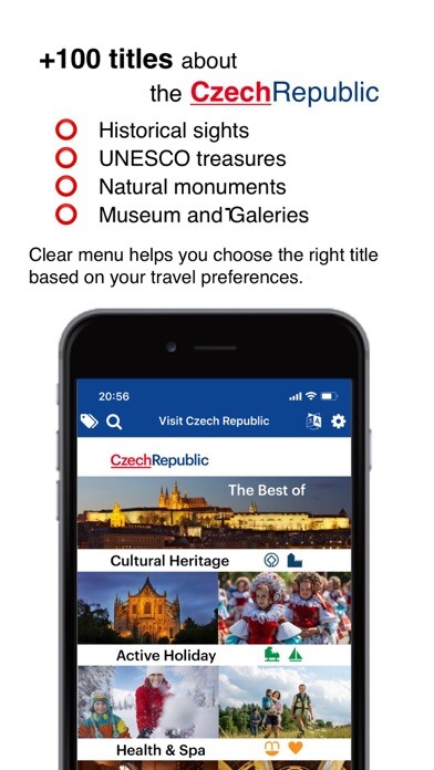 Emulate iPhone app Visit Czech Republic using MyAndroid