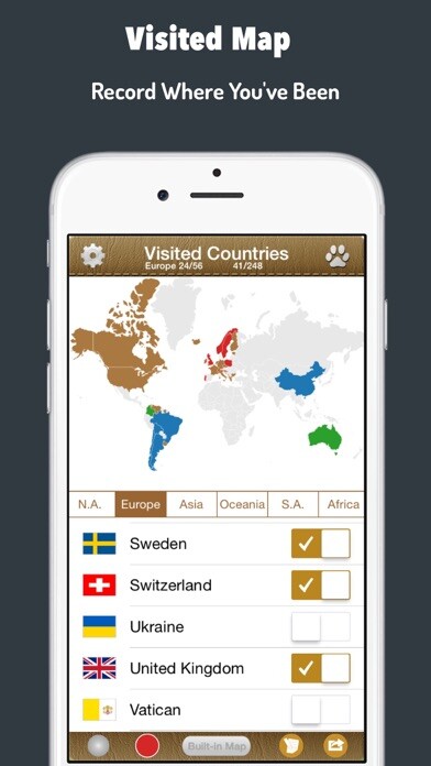 Emulate iPhone app Visited Map using MyAndroid Emulate iPhone app Visited Map using MyAndroid