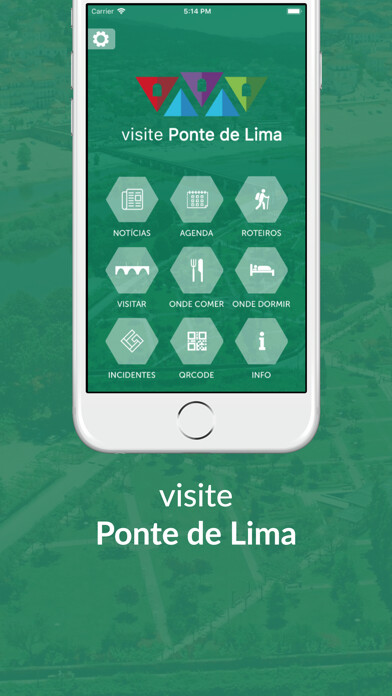 Emulate iPhone app Visite Ponte de Lima using MyAndroid