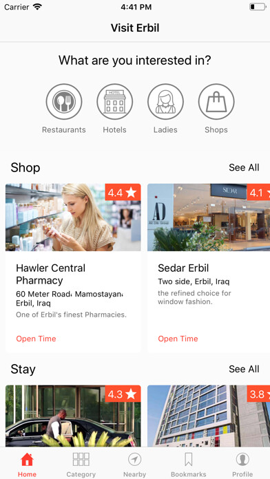 Emulate iPhone app Visit Erbil - Official Guide using MyAndroid