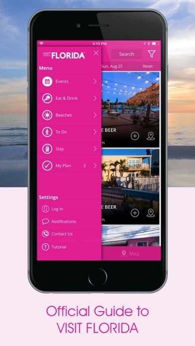 Emulate iPhone app VISIT FLORIDA using MyAndroid