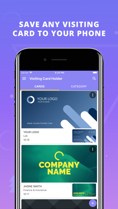 Run android online APK Visiting Card Holder from MyAndroid or emulate Visiting Card Holder using MyAndroid