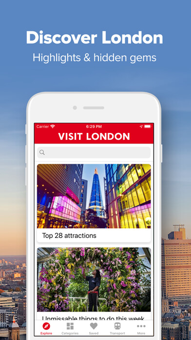 Emulate iPhone app Visit London - Official Guide using MyAndroid Emulate iPhone app Visit London - Official Guide using MyAndroid