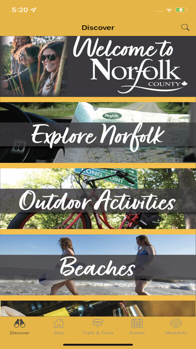 Emulate iPhone app Visit Norfolk County using MyAndroid Emulate iPhone app Visit Norfolk County using MyAndroid