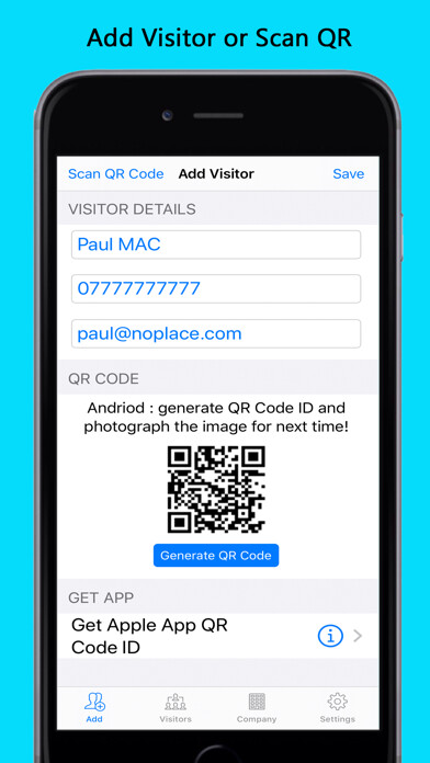 Run android online APK Visitor from MyAndroid or emulate Visitor using MyAndroid