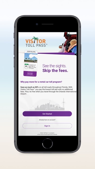Emulate iPhone app Visitor Toll Pass using MyAndroid