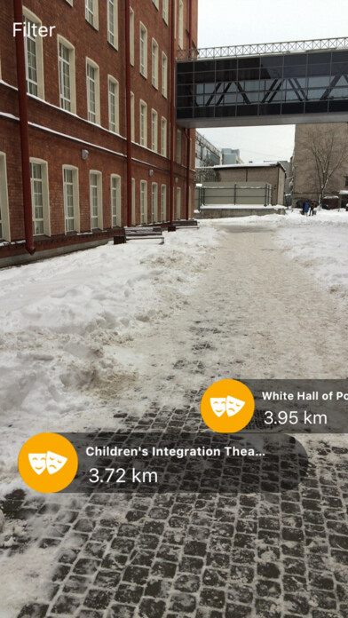 Emulate iPhone app Visit Petersburg.AR using MyAndroid