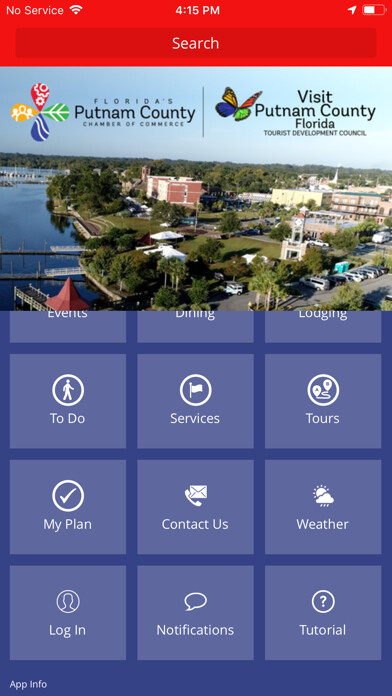 Emulate iPhone app Visit Putnam County Florida using MyAndroid Emulate iPhone app Visit Putnam County Florida using MyAndroid