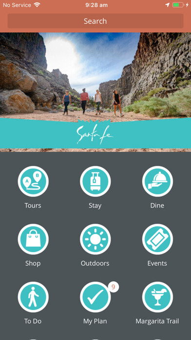 Emulate iPhone app Visit Santa Fe! using MyAndroid Emulate iPhone app Visit Santa Fe! using MyAndroid