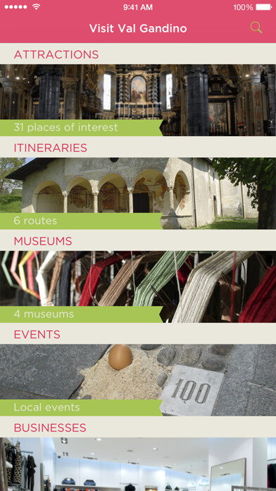 Emulate iPhone app Visit Val Gandino using MyAndroid