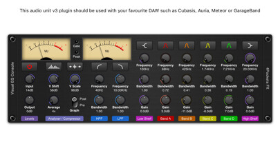 Emulate iPhone app Visual EQ Console AUv3 Plugin using MyAndroid