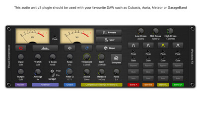 Emulate iPhone app Visual Multi-Band Compressor using MyAndroid