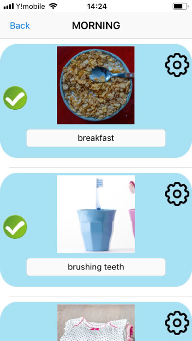 Emulate iPhone app Visual Schedule - PCM using MyAndroid