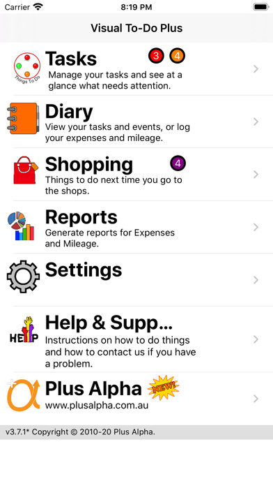Emulate iPhone app Visual To-Do Plus using MyAndroid