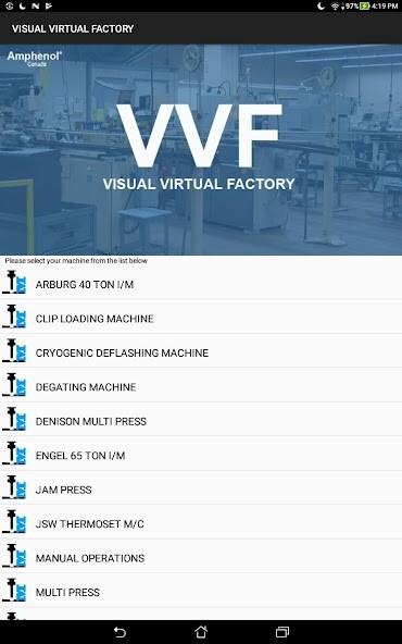 Run android online APK Visual Virtual Factory (VVF) from MyAndroid or emulate Visual Virtual Factory (VVF) using MyAndroid Run android online APK Visual Virtual Factory (VVF) from MyAndroid or emulate Visual Virtual Factory (VVF) using MyAndroid