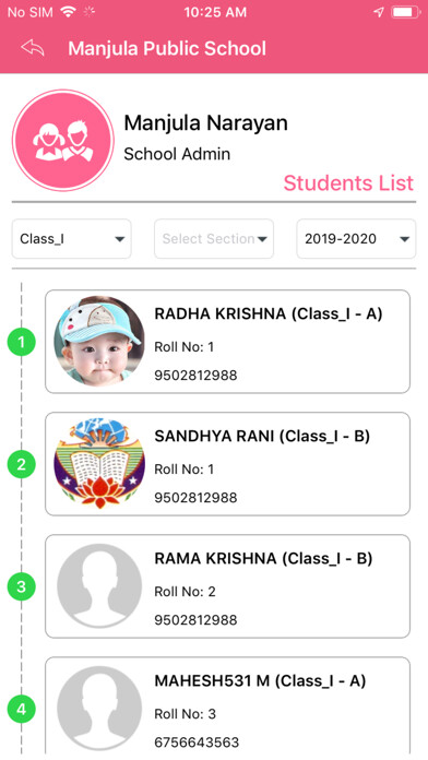 Emulate iPhone app Visvodaya school using MyAndroid