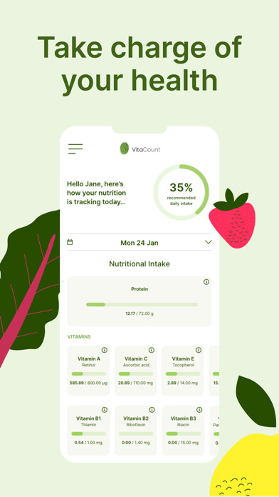 Emulate iPhone app VitaCount: Daily Nutrition App using MyAndroid Emulate iPhone app VitaCount: Daily Nutrition App using MyAndroid
