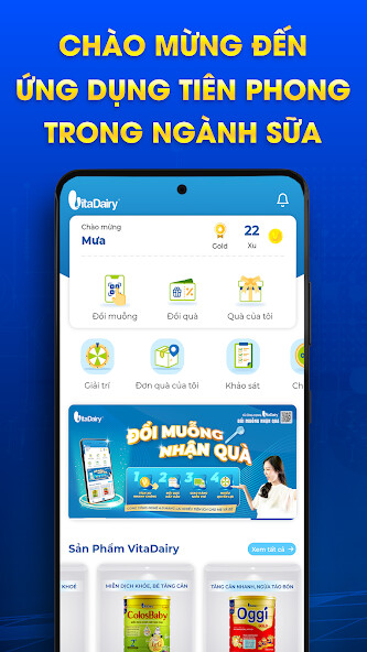 Run android online APK VitaDairy - Đổi Muỗng Nhận Quà from MyAndroid or emulate VitaDairy - Đổi Muỗng Nhận Quà using MyAndroid