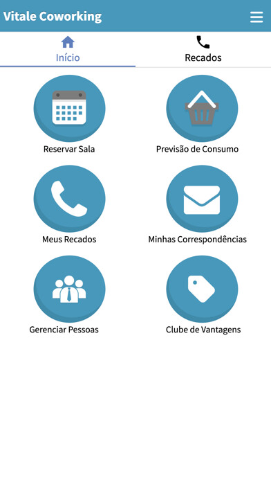 Emulate iPhone app Vitale Coworking - Reservas using MyAndroid