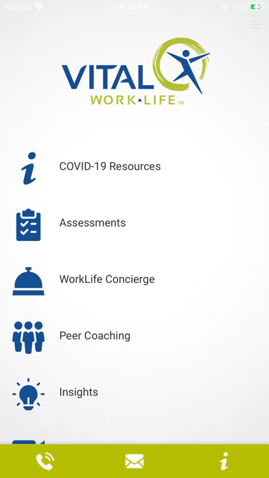 Emulate iPhone app VITAL WorkLife App using MyAndroid