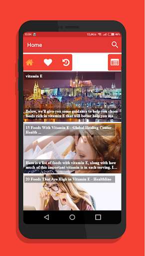 Run android online APK Vitamin E Foods - Guide & Tips from MyAndroid or emulate Vitamin E Foods - Guide & Tips using MyAndroid