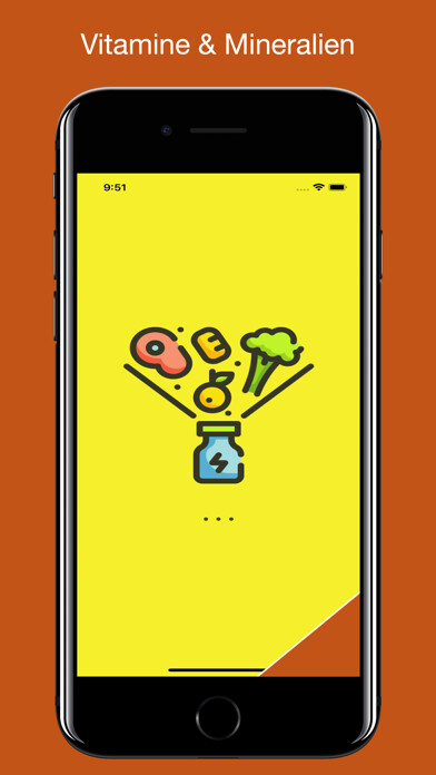 Emulate iPhone app Vitamine & Mineralien using MyAndroid