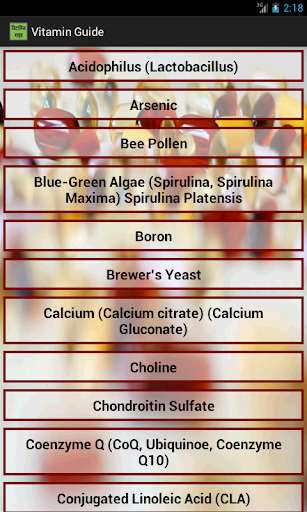 Run android online APK Vitamin Guide from MyAndroid or emulate Vitamin Guide using MyAndroid