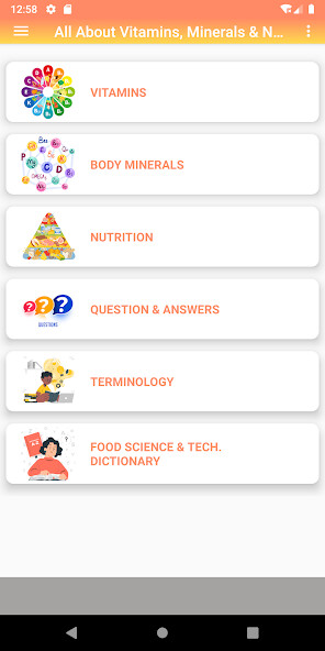 Run android online APK Vitamins Minerals Nutrition from MyAndroid or emulate Vitamins Minerals Nutrition using MyAndroid Run android online APK Vitamins Minerals Nutrition from MyAndroid or emulate Vitamins Minerals Nutrition using MyAndroid