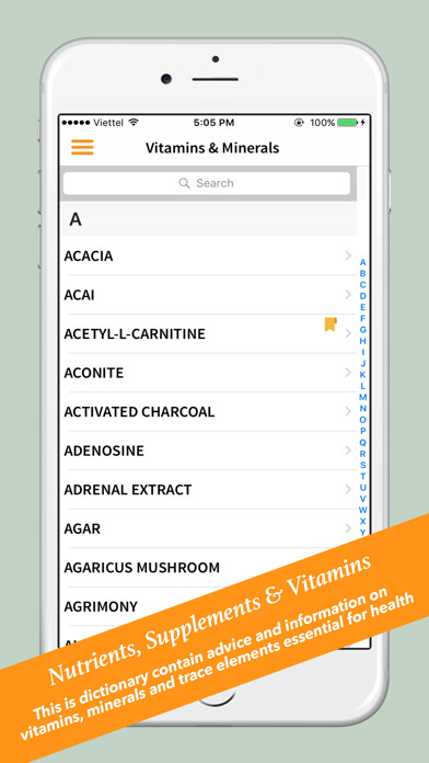 Emulate iPhone app Vitamins & Minerals using MyAndroid Emulate iPhone app Vitamins & Minerals using MyAndroid