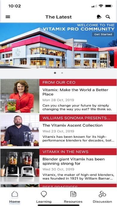 Emulate iPhone app Vitamix Pro Community using MyAndroid