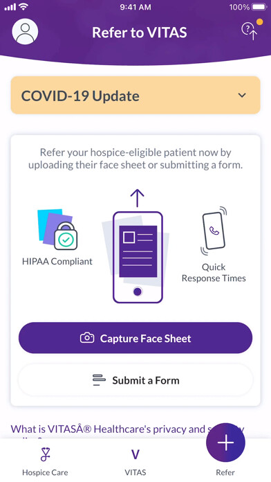 Emulate iPhone app VITAS Healthcare using MyAndroid Emulate iPhone app VITAS Healthcare using MyAndroid