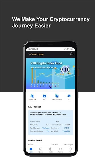 Run android online APK Vitatoken: Buy Crypto Funds from MyAndroid or emulate Vitatoken: Buy Crypto Funds using MyAndroid
