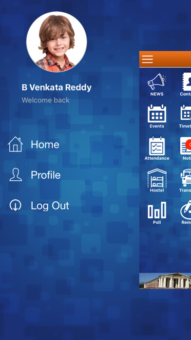 Emulate iPhone app VIVA The School Parent APP using MyAndroid