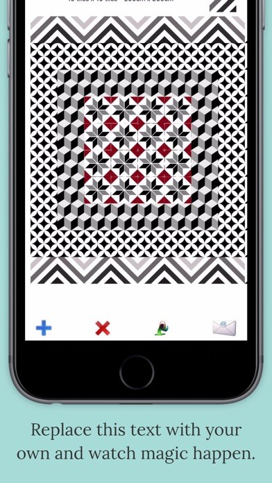 Emulate iPhone app Viva Tiles Pattern Builder using MyAndroid