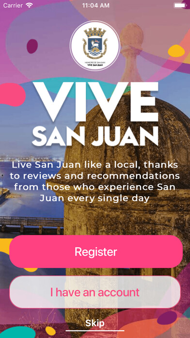 Emulate iPhone app Vive San Juan using MyAndroid