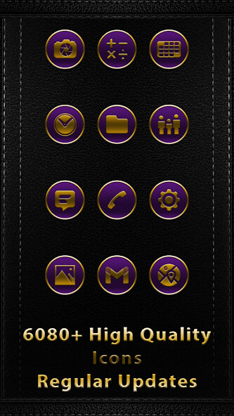 Run android online APK Vivid Golden Purple Icons from MyAndroid or emulate Vivid Golden Purple Icons using MyAndroid