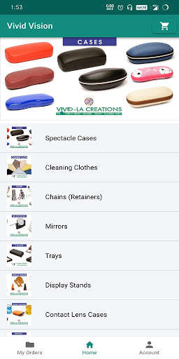 Run android online APK Vivid Vision Int: Spectacle Cases, Chains from MyAndroid or emulate Vivid Vision Int: Spectacle Cases, Chains using MyAndroid