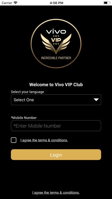 Emulate iPhone app Vivo VIP Club using MyAndroid