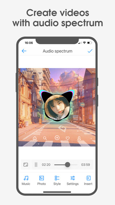 Run android online APK VivuVideo-Audio Spectrum Maker from MyAndroid or emulate VivuVideo-Audio Spectrum Maker using MyAndroid