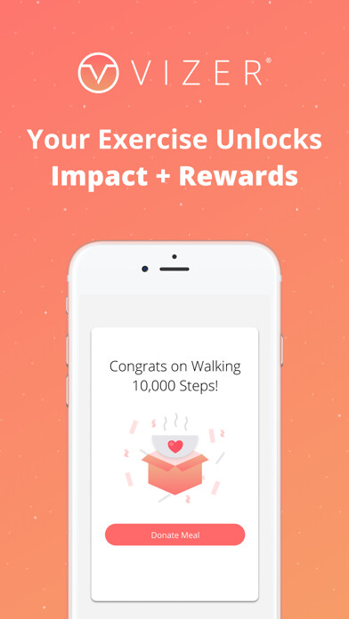 Emulate iPhone app Vizer - Steps, Track, Donate using MyAndroid Emulate iPhone app Vizer - Steps, Track, Donate using MyAndroid