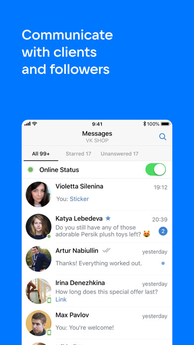Emulate iPhone app VK Admin: Manage communities using MyAndroid